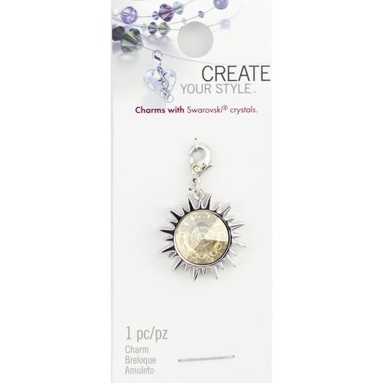 Women/'s Sun and Moon Charm Bracelet with Swarvoski Crystals